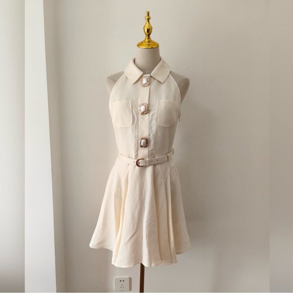 Self-Portrait White Mini Dress - Picture 6 of 14